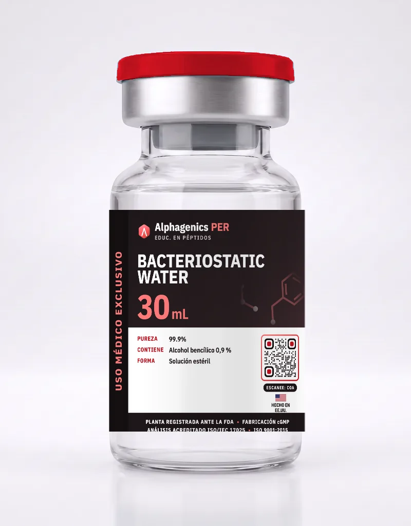 Agua Bacteriostática — vial Alphagenics