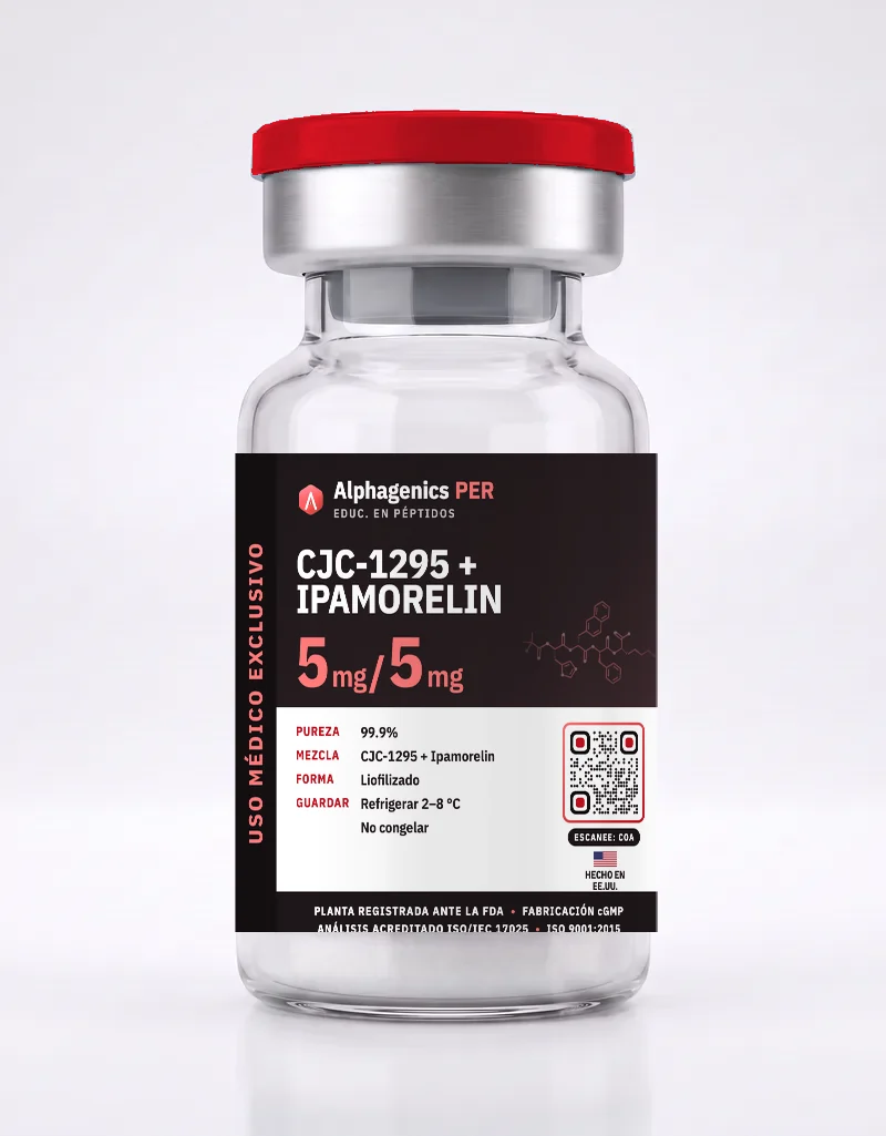 Mezcla CJC-1295 + Ipamorelina — vial Alphagenics